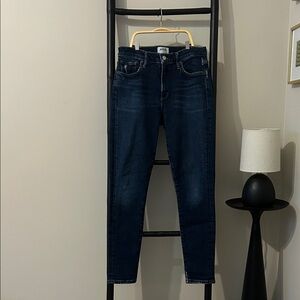 AGOLDE Dark Blue Denim Jeans